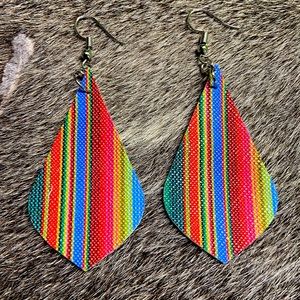 🌵Western Aztec Sarape Earrings!